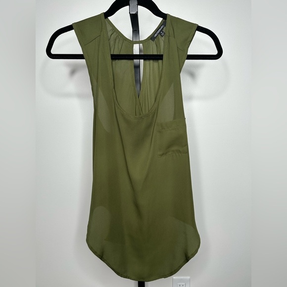 Necessary Clothing Green Cross Back Tank - Front Chest Pocket - Picture 2 of 9